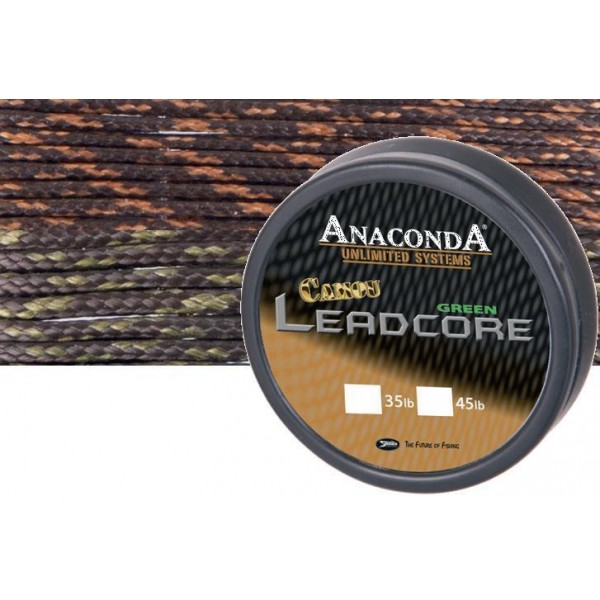 Anaconda Šňůrka Camou Leadcore Green 35lb 10m