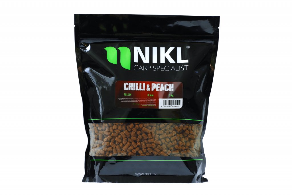 Karel Nikl Pelety Chilli & Peach 3 mm - 1 kg