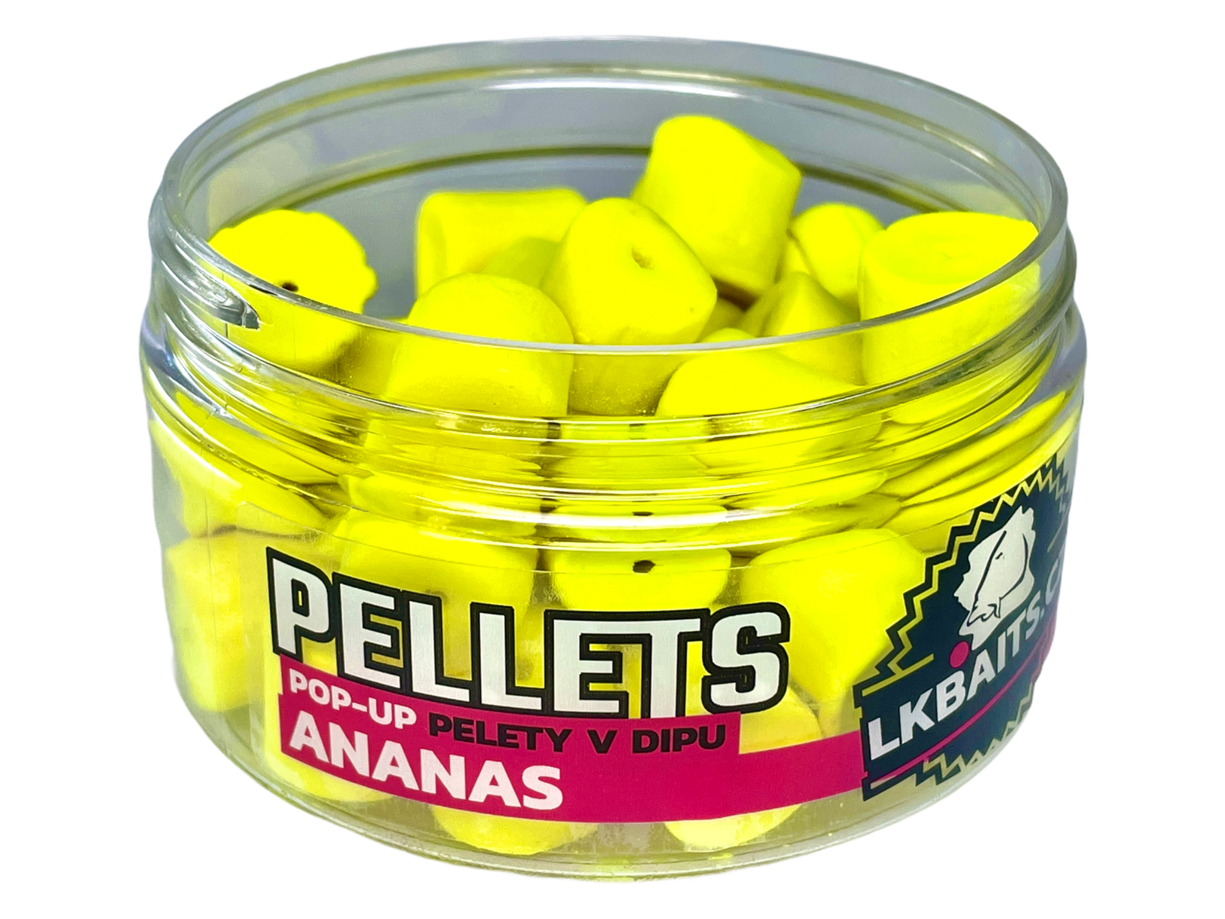 LK Baits Pelety v Dipu Pop Up Ananas 12mm 40g