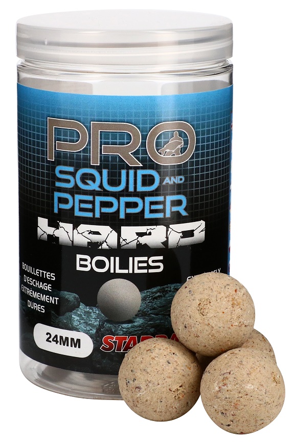 Starbaits Boilies Pro Squid Pepper Hard Boilies 200g